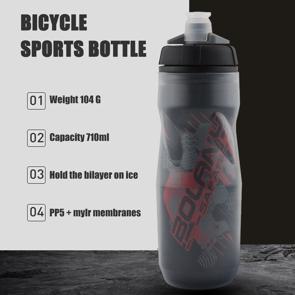 Cycling Water Sport Cooler Bottle Outdoor Drinking MTB Bike Kettle (Red)