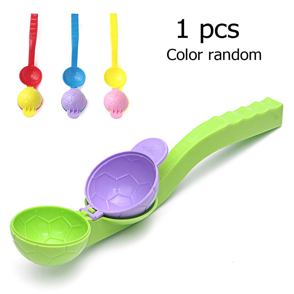 Football Shaped Snowball Maker Clip for Kids Winter Snowball Fight Random