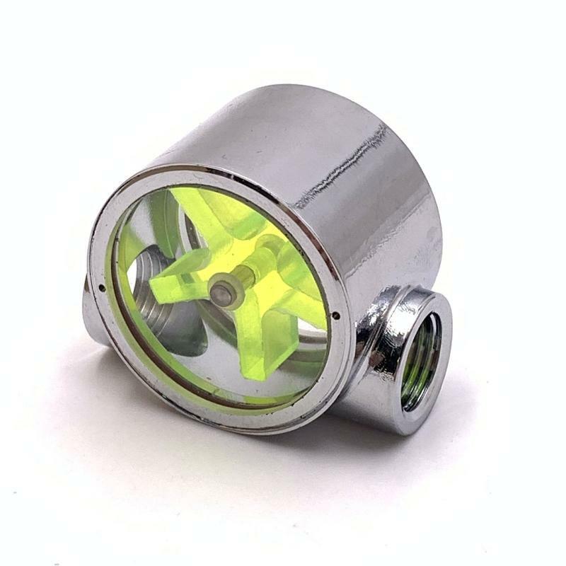 5 Impellers Flow Meter Indicator G1/4" Thread Female to Female Flow Meter Indica