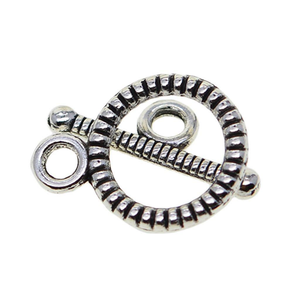 100 * Patterned OT Toggle Clasps Jewelry Making Findings Anklets Connector