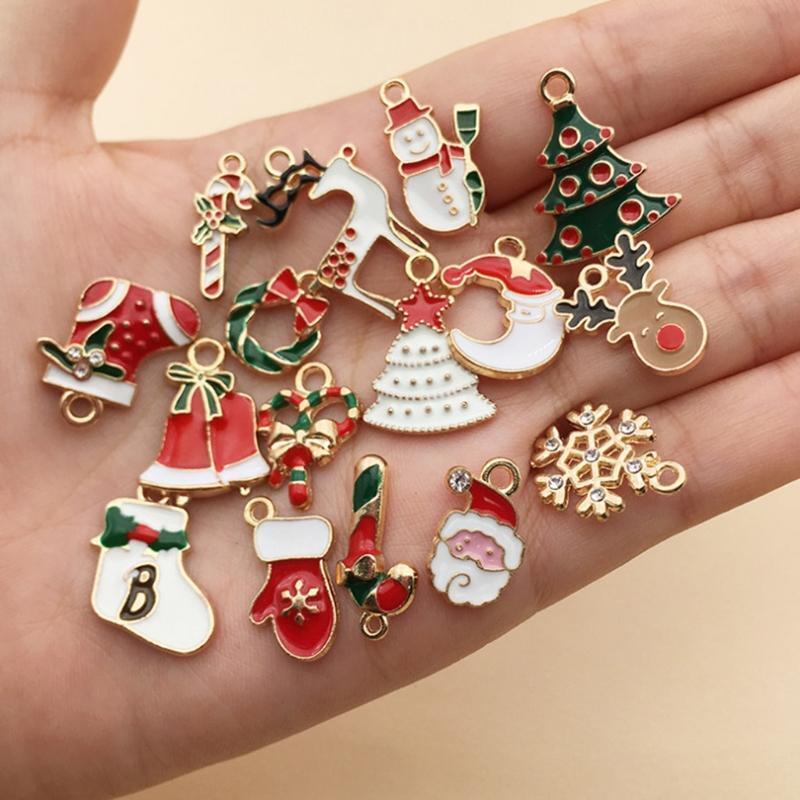Christmas Dripping DIY Ornaments Pendant for Christmas Tree Mix 38 pcs