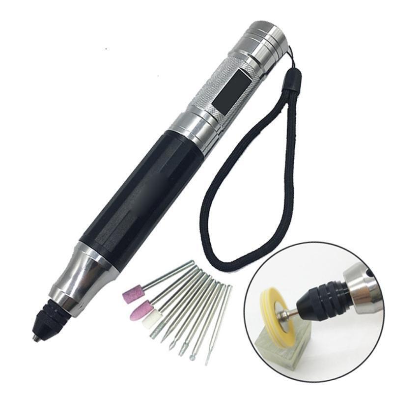 Portable Jewelry Engraving Pen Rechargeable Electric Carving Polishing Pen Kit