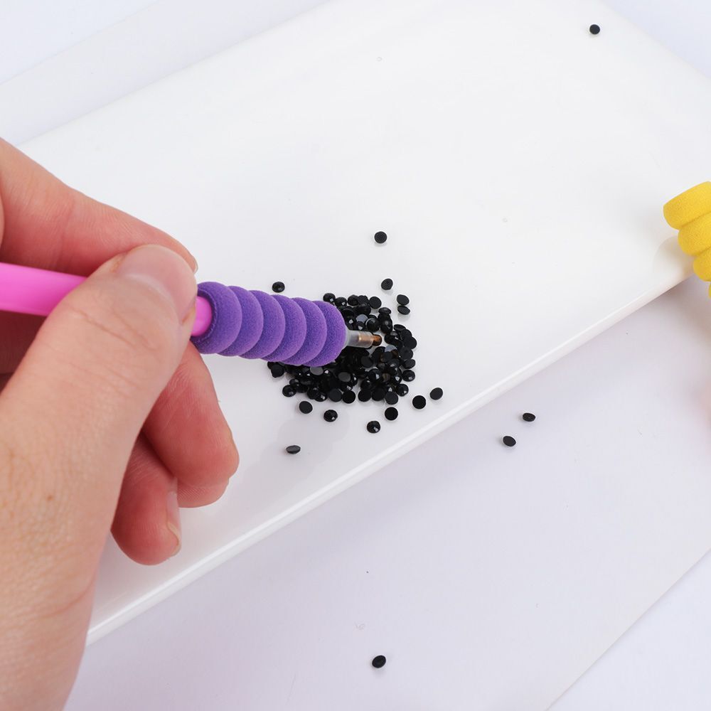 Accessory Cross Stitch Tool Diamond Painting Pen Sponge Holder Anti-slip Sleeve