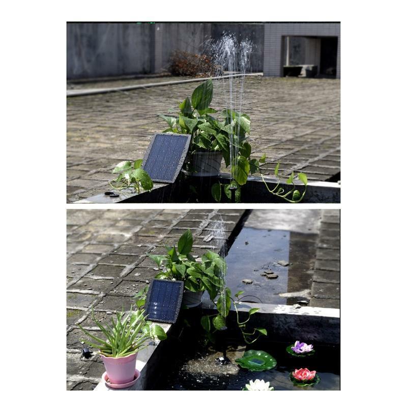 9V 1.8W Solar Fountain Pond Oxygen Purifier Solar Submersible Pump Decoration