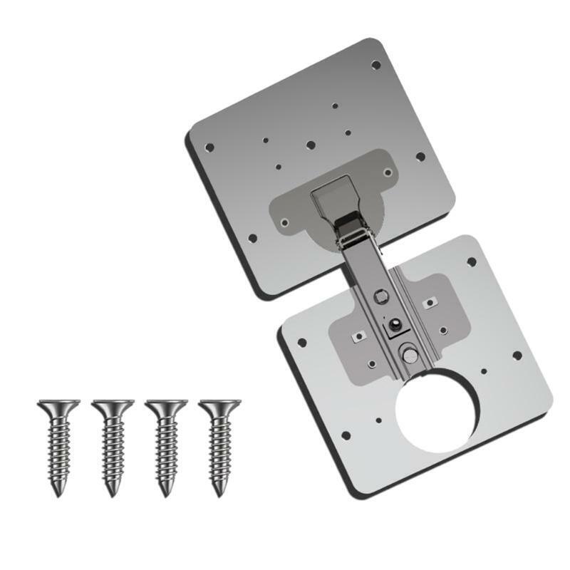 1 Set Cabinet Hinges Hinge Repair Plate for Cabinet Furniture Drawer Window