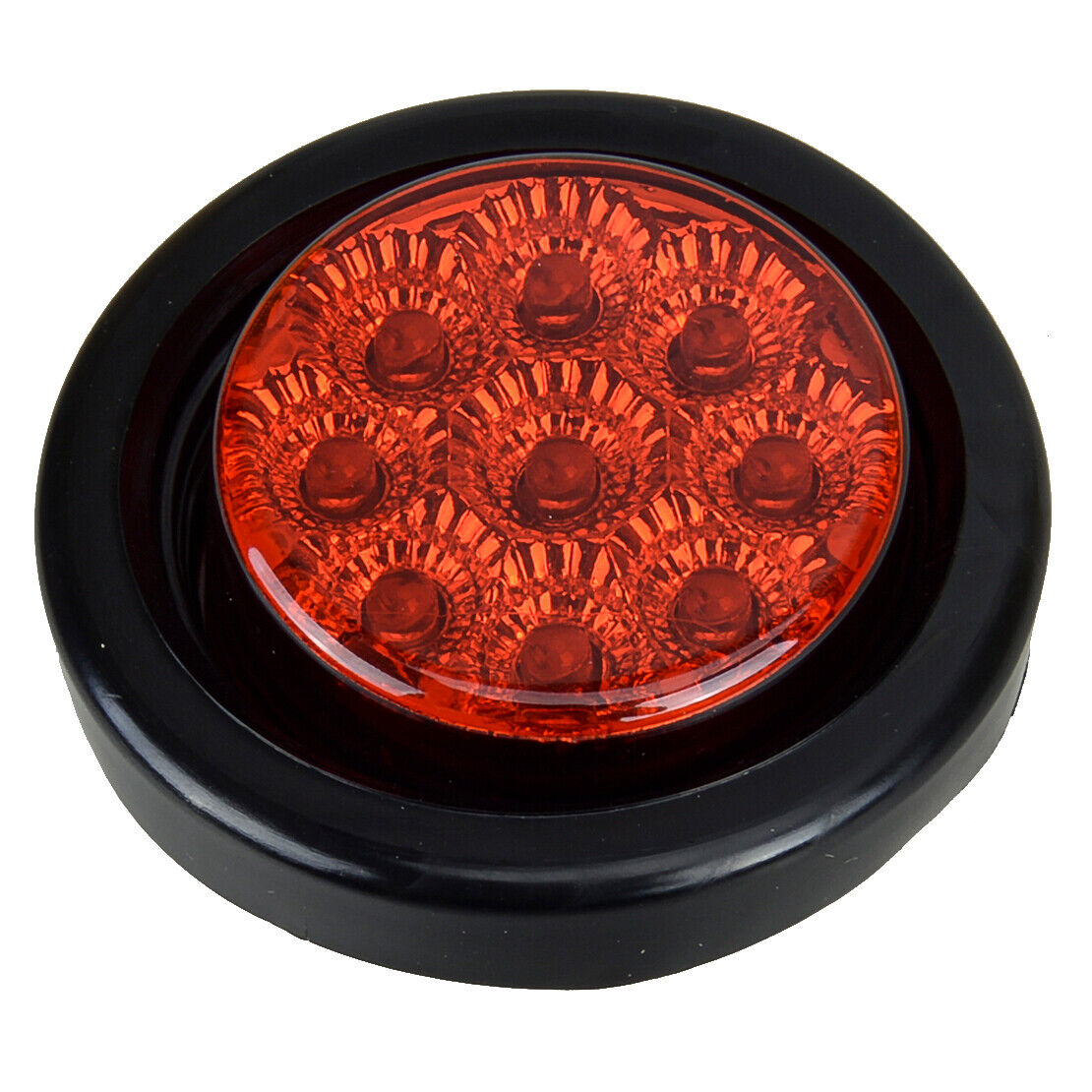 2pcs 2" Round LED Side Marker Light for Car Truck Trailer Van Caravan