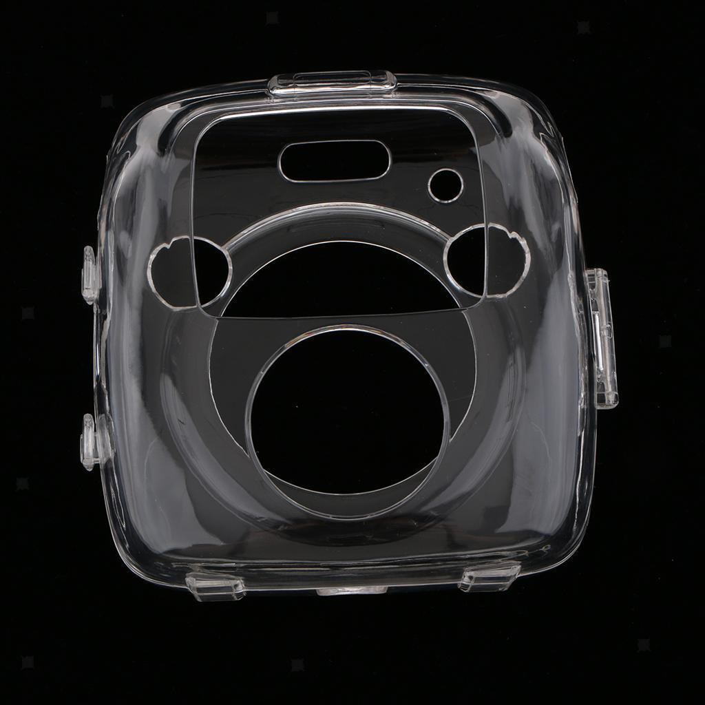 Crystal Hard PVC Cover with Removable Rainbow Shoulder Strap, Clear