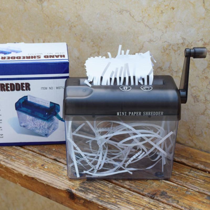 Mini Hand Shredder Portable Paper Shredder A6 Manual Shredder Documents Paper