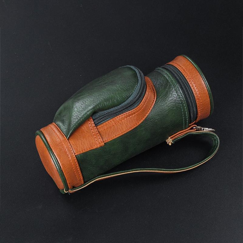 Travel PU Cigar Storage Bag Cover Cigar Holder Case Tube Box with Cigar Cutter