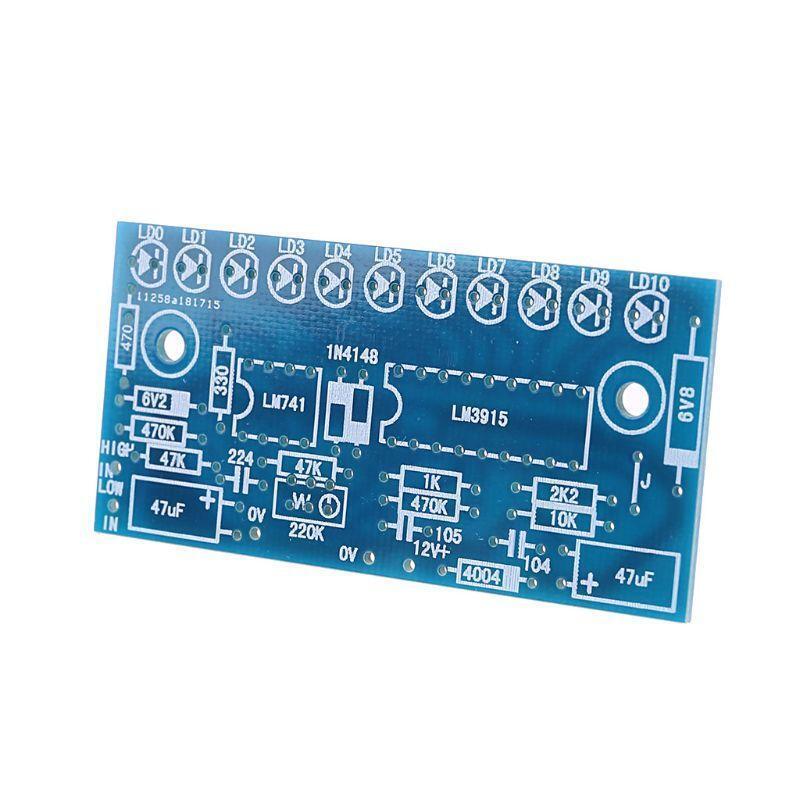 LM3915 10 LED Audio Level Indicator DIY VU Meter Preamp Power Amplifier Indicate