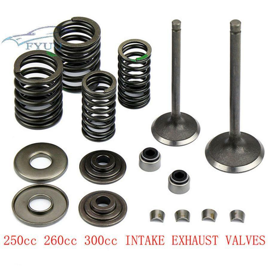 1set Valve Assembly Intake Exhaust Stem Shaft Kit For 250cc Majesty250 ATV QUAD
