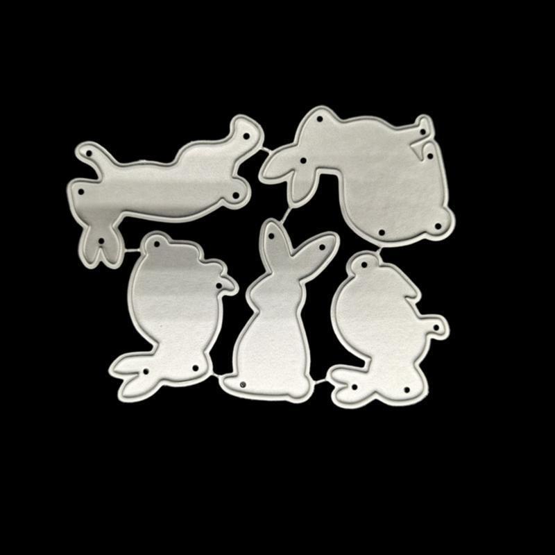 Easter Rabbits Metal Cutting Dies Stencil DIY Scrapbooking Album Paper Card Mold