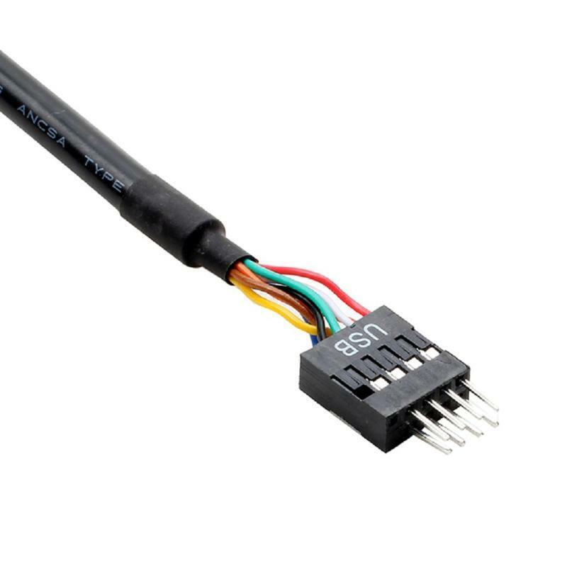 Motherboard Adapter Cable USB 3.0 19Pin Female to USB 2.0 9Pin Male Convertor