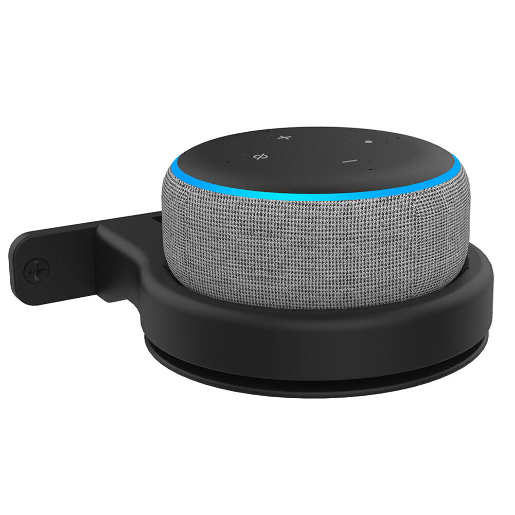 2pcs Smart Bluetooth-compatible Speaker Wall Bracket Outlet Holder (Black)