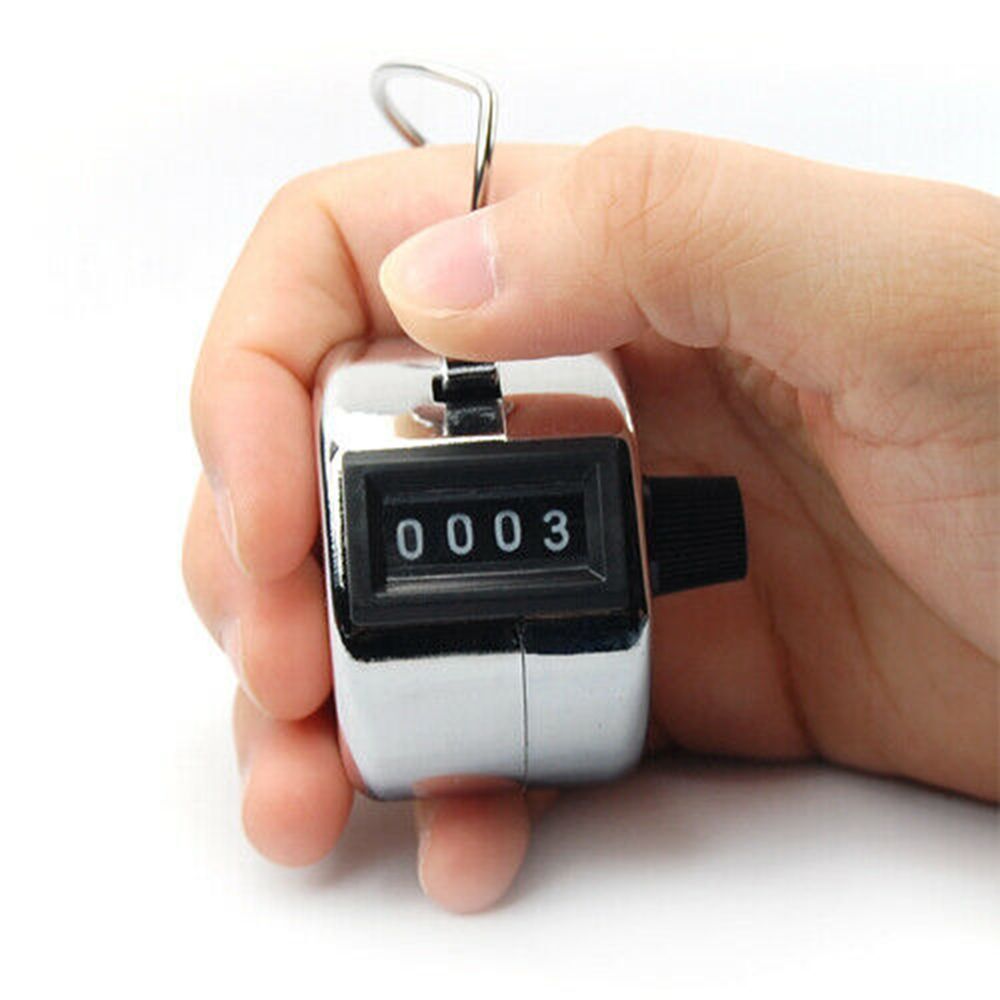 Portable Counting Clicker Number Counting Mechanical Counter 4 Digit Number