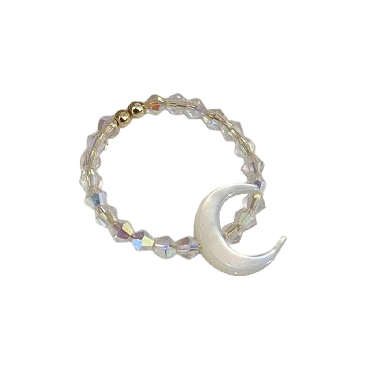 Open Ring Moon Adjustable Novelty Fashion for Party Mother'S Day Birthday