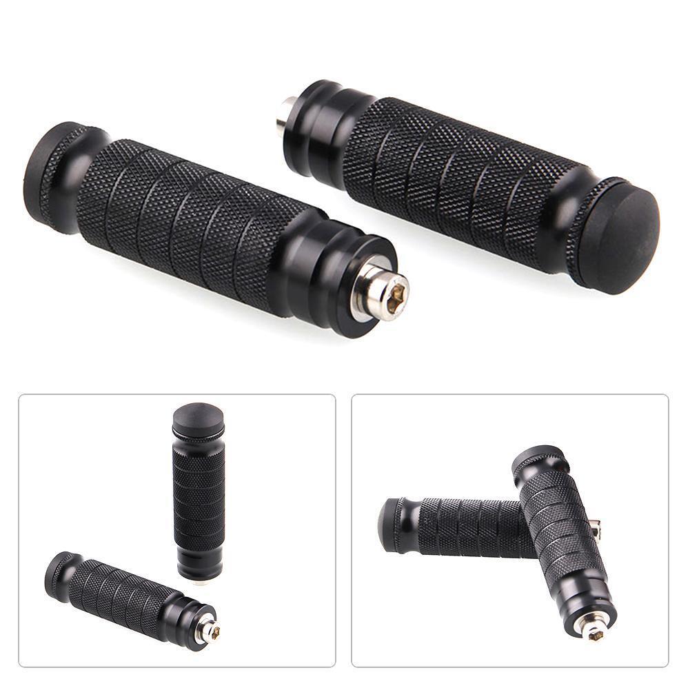 2pcs Universal CNC Motorcycle Rear Footrests Footpegs Foot Pegs Pedals M8