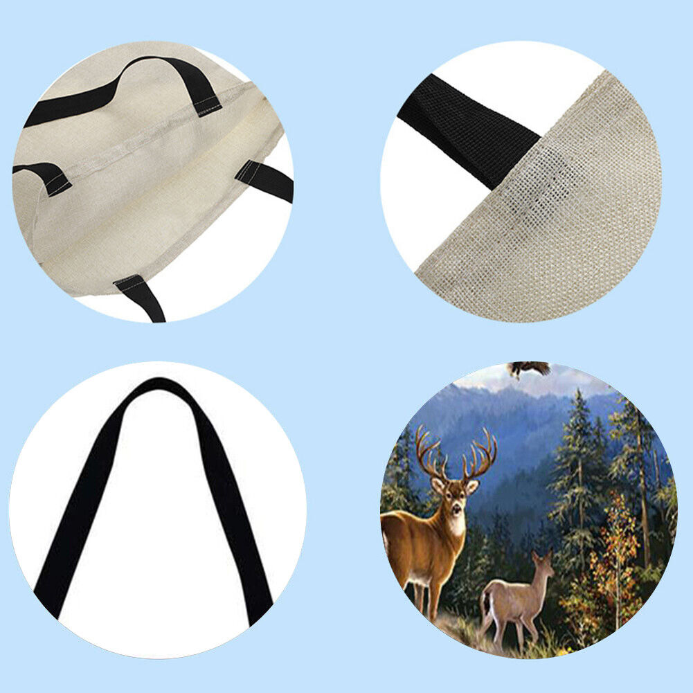 Animal scenery Printed Shoulder Shopping Bag Casual Large Tote Handbag