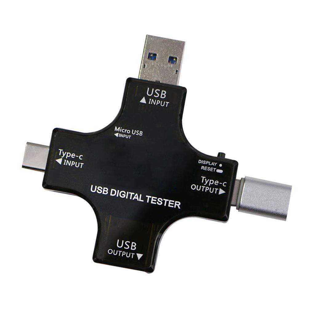 Usb Power Meter Testers, Multi Functional 2In1 TypeC Usb , Lcd Digital