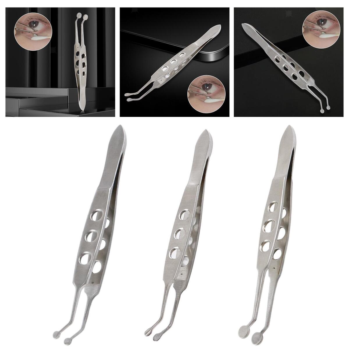 3x Meibomian Gland Forceps Clamp for Palpebral Gland Massage