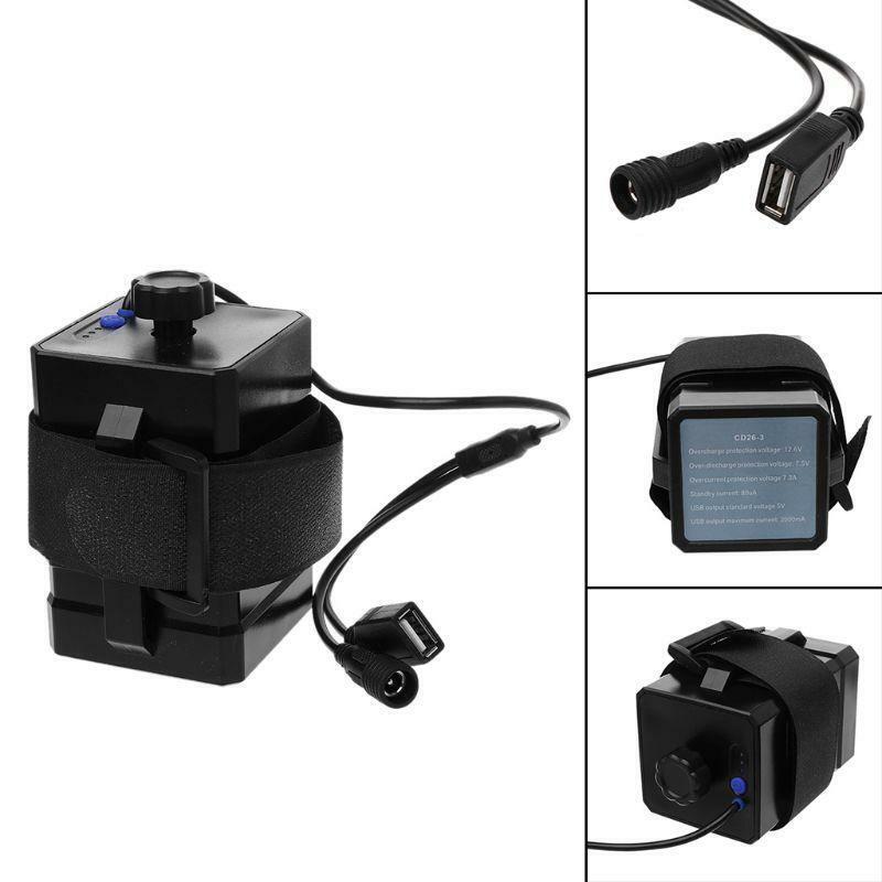 12V Waterproof Battery Case Box with USB Interface Support 3x 18650 26650 DIY