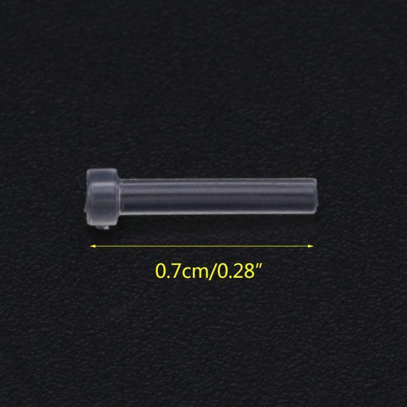 10Pcs Earrings Clutch Anti Allergy Back Plugs Sleeve Tube Protection Ears Pad