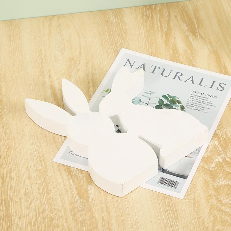 Easter Wooden Bunny Ornament Cutout Unfinished DIY Blank Wood Crafts