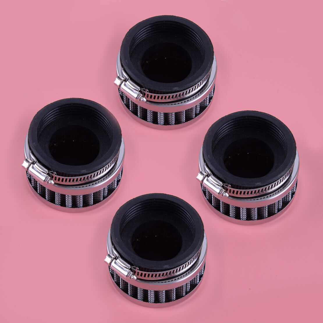 4pcs 52-58mm Carb Air Filters Cleaners Pod Fits Motorcycle Pit Dirt Bike Scooter