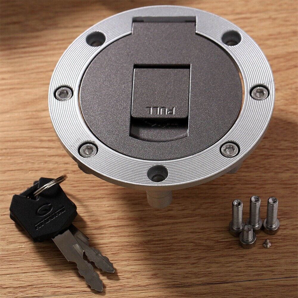 Fuel Gas Tank Cap Cover w Key for Yamaha FJ1200 FZR1000 1987 1988 1989 1990 1991