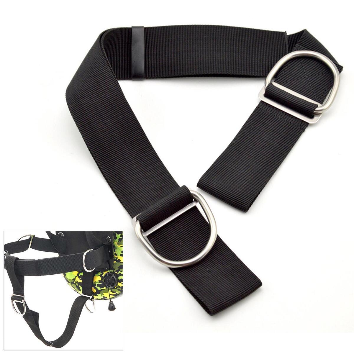 Premium Dive Crotch Strap with Loop 50mm Crotch Straps BCD Accessory Black