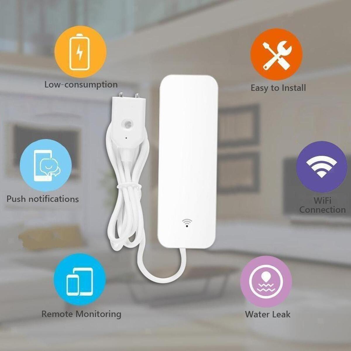 Wifi Water Sensor Leak Detector Alarm Sensor Overflow
