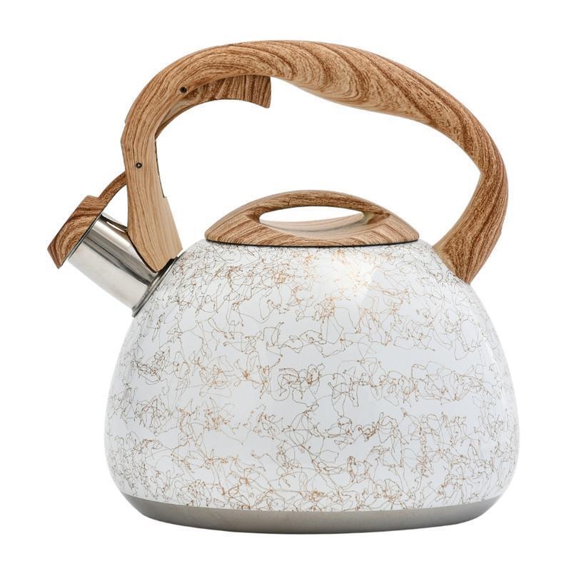 2.8L Stainless Steel Whistling Tea Kettle Food Grade Tea Pot for Gas Stoves