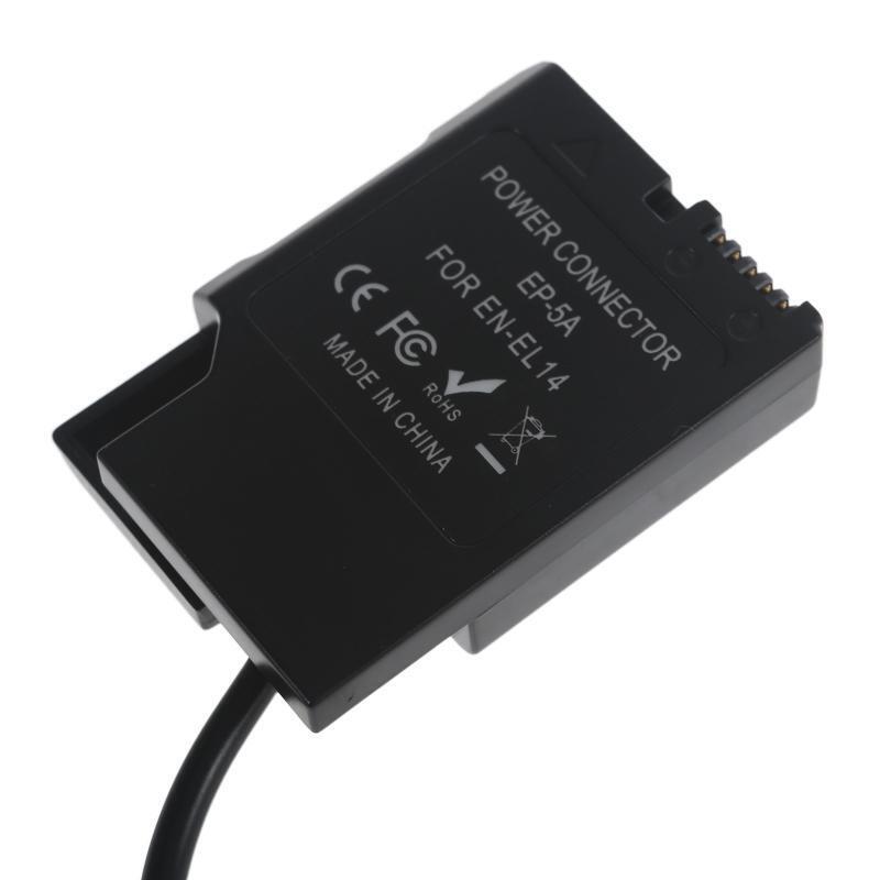Type-C to EN EL14 Dummy Battery Camera Power Cable for D3500 D5100 D5200 D5300