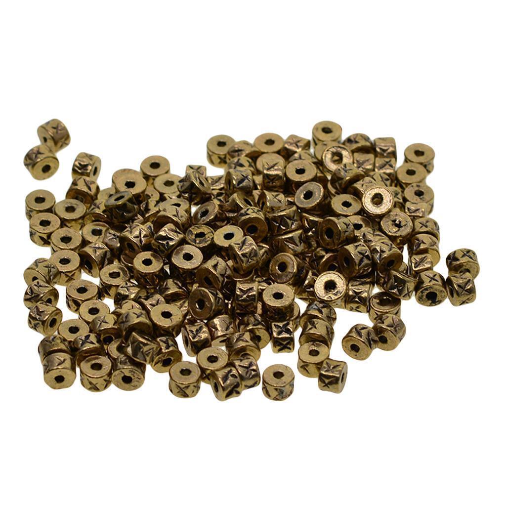 100pcs Alloy Spacer Loose Beads Necklace Bracelets Earring Craft Accessories