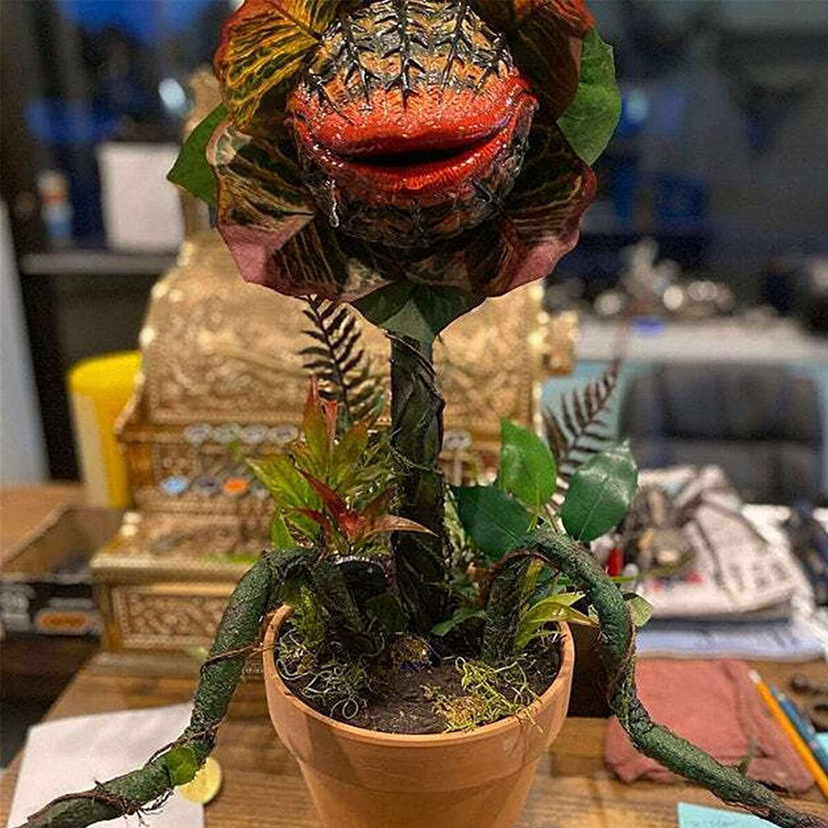 Corpse Flower Decor Chomper Realistic Sculpture Garden Flowerpot Decor