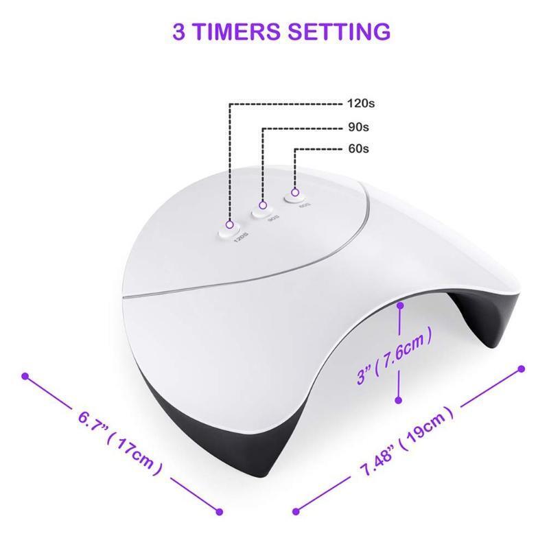 USB Nail Dryer 36W UV Nail Lamp LED for UV Gel Nail Gel Polish Nail Art Tool