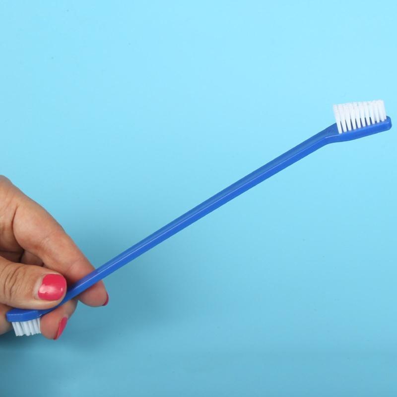 Dogs Toothbrush Set Dental Cleaning Brushes for Cleaning Pet Mouth Angled Brush