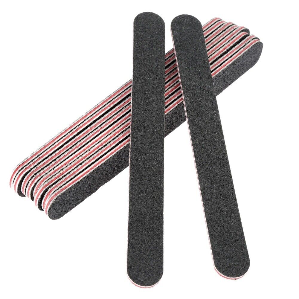 10Pcs 7.01*0.75" Black Leather Polishing Strips Edge Grinding Bar Craft DIY Tool