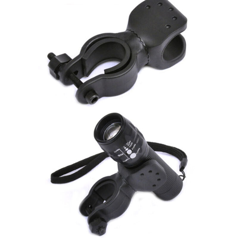 360 Degree Rotary Bycicle Clip Holder Bracket for Flashlight Torch Lamp