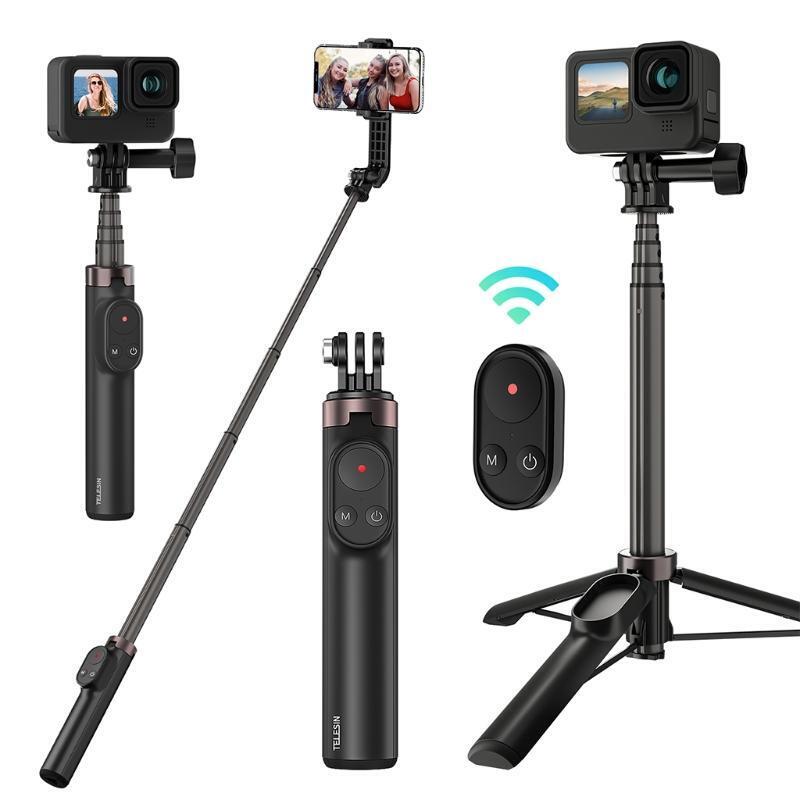 Wireless Remote Control Selfie Stick Desktop All-in-one Tripod for Hero 10 9 8