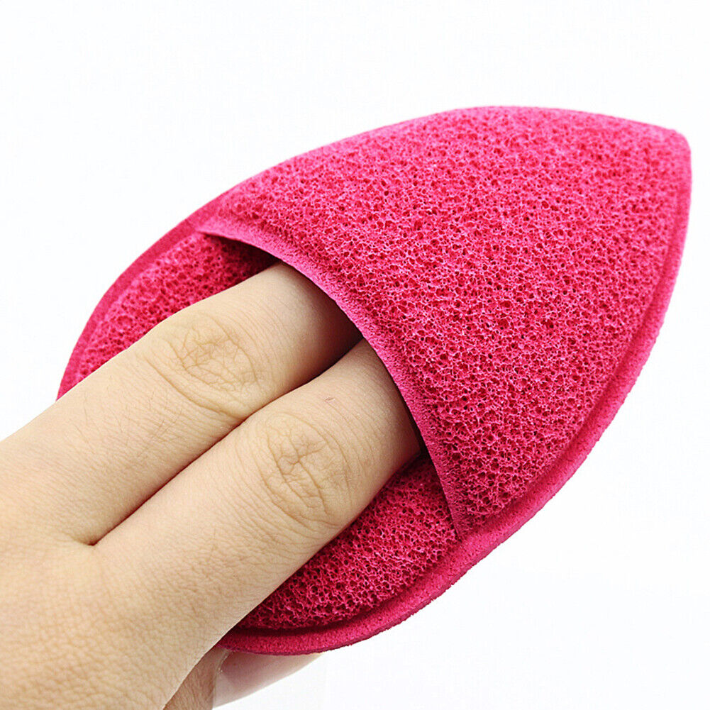 Water Drop Shape Beauty Makeup Sponge Face Cosmetic Powder Puff (Rose Red)