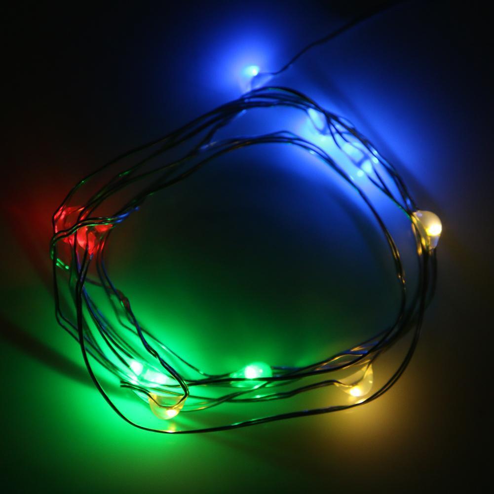 1m 10 LED Bottle Stopper Waterproof Solar Energy String Light(Multicolor)