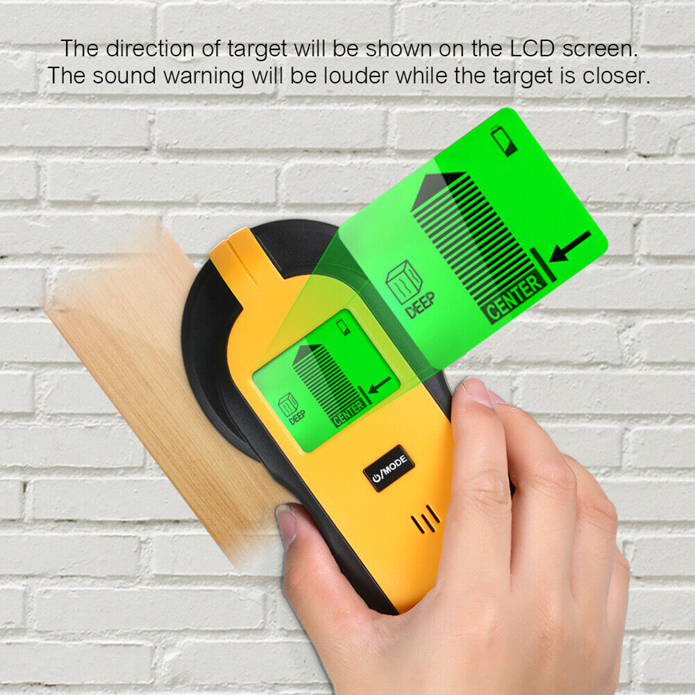 TH250 4-in-1 Wall Detector LCD Display for AC Wire Cable Metal Stud Scanner