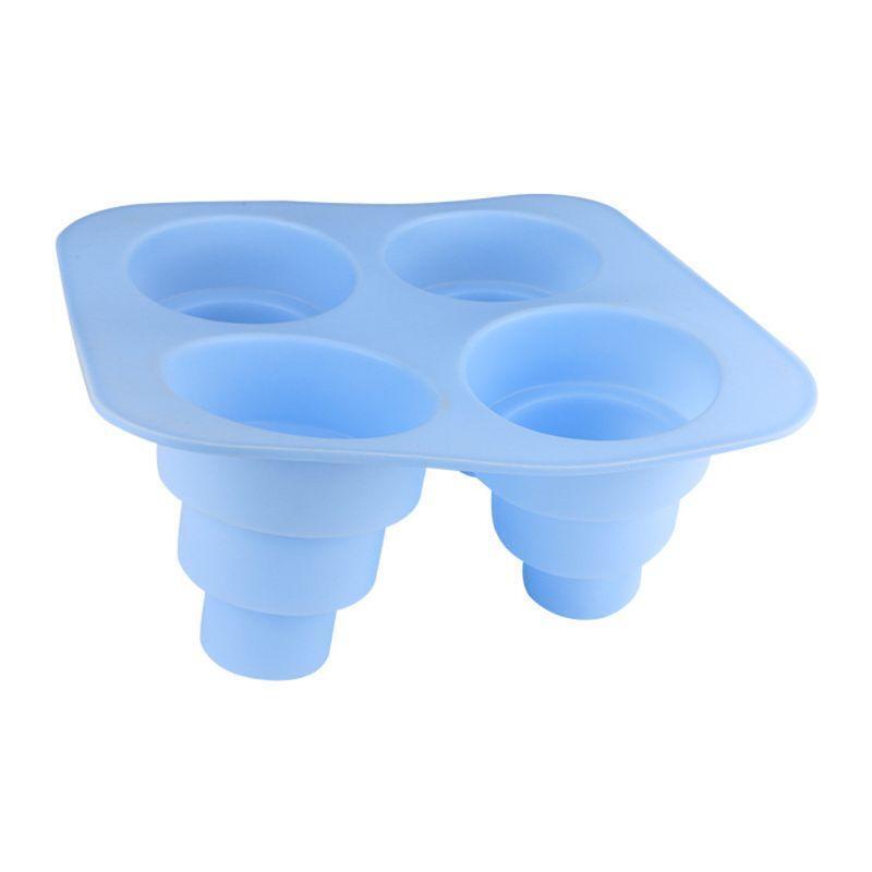 4 Cavity 3 Layer Silicone Mold Fondant Mousse Cake Chocolate Decorating Sugarcra