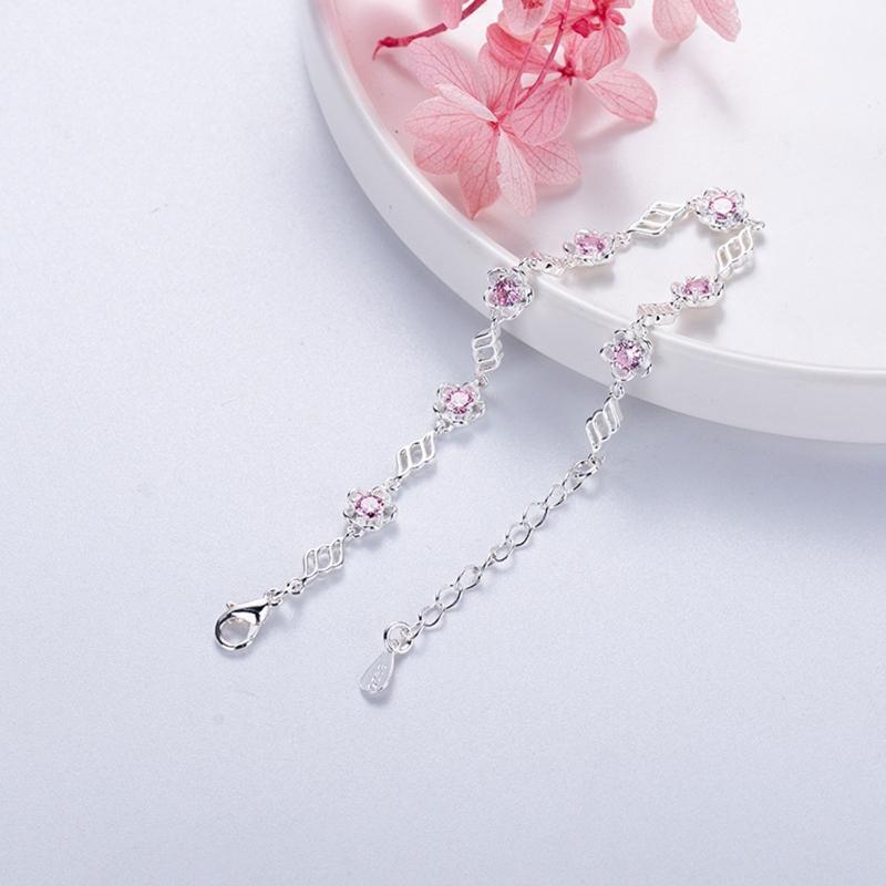 Japanese and Korean Sweet Girl Bracelet Female Pink Cherry Blossom Bracelet
