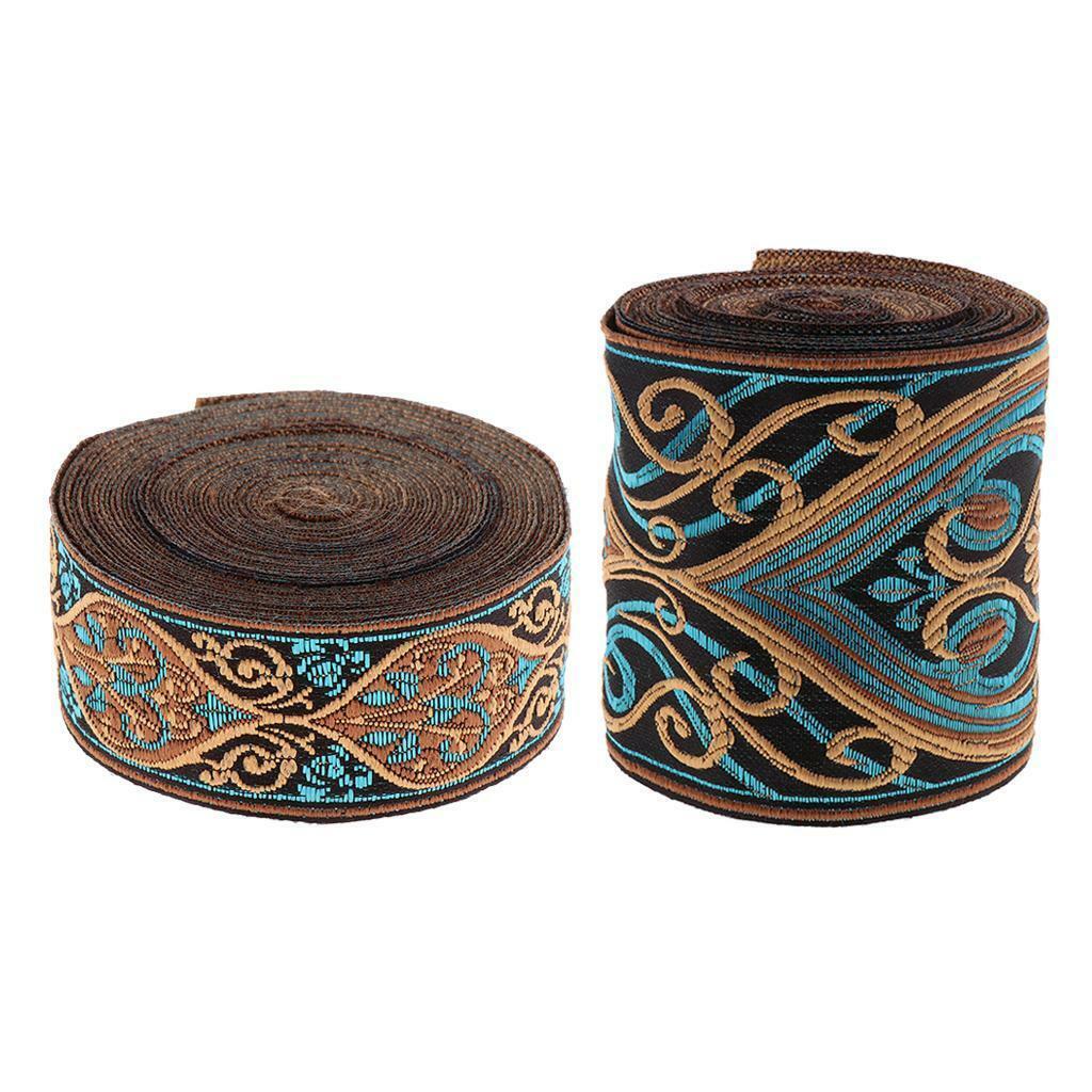 2x5 Meters Jacquard  Sew Ribbon Fabric Ribbons for Sewing Crafts 3cm 8cm