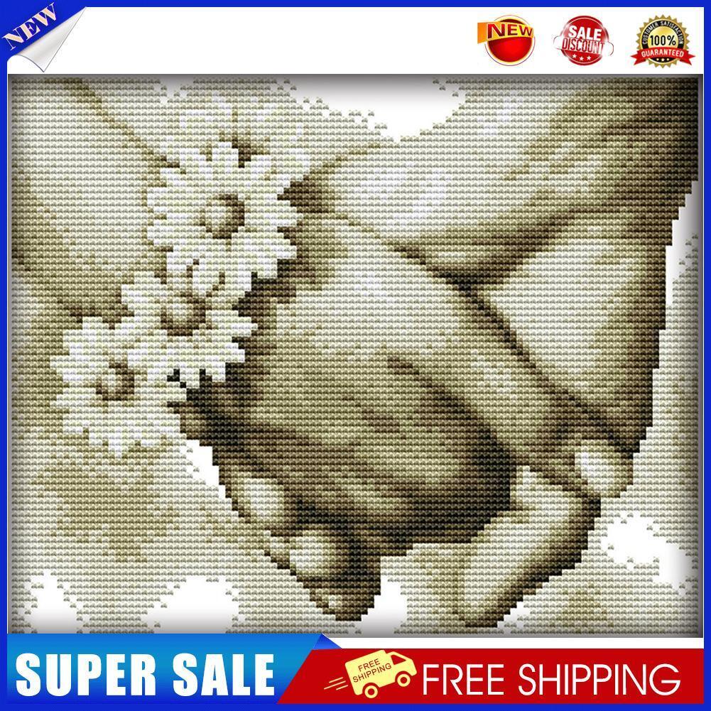 Cross Stitch Needlework Kit 14CT Stamped DIY Artwork (R891 Hand in Hand)