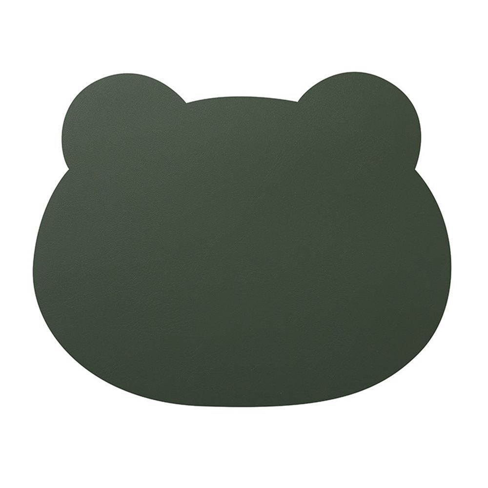Computer Home Office Desk Mat Keyboard Mice Mat Mouse Pad Bear Head PU Leather