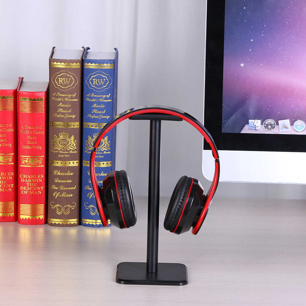 Headphone Holder Earphone Headset Display Stand Bracket Universal (Black)