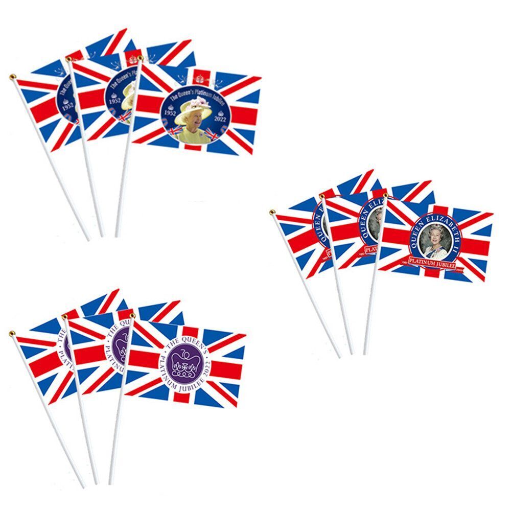Bunting Parade Table Decoration Hand Waving  Flag Home Decor Polyester Queen